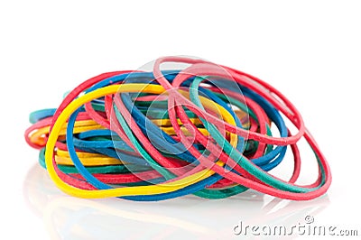 Rubber elastics Stock Photo