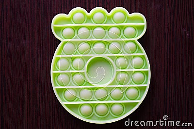 rubber game for kids with holes - pop it Stock Photo