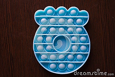 rubber game for kids with holes - pop it Stock Photo