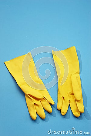 Rubber gloves Stock Photo