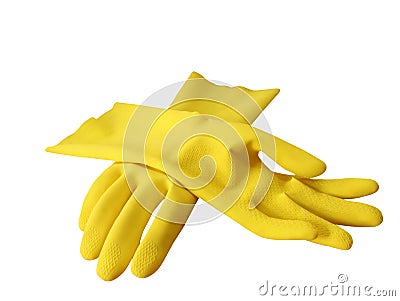 Rubber gloves Stock Photo
