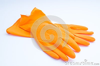 Rubber gloves Stock Photo