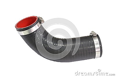 Rubber intake hose Stock Photo