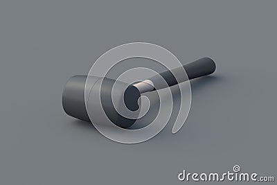 Rubber malleus on black background. Home improvement. Repair tools Stock Photo