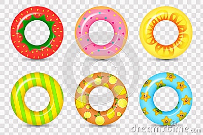 Rubber swimming ring Vector Illustration