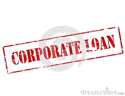 Corporate loan Cartoon Illustration