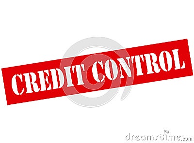 Credit control Cartoon Illustration