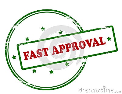 Fast approval Cartoon Illustration