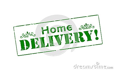 Home delivery Cartoon Illustration
