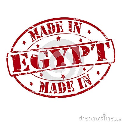 Made in Egypt Cartoon Illustration