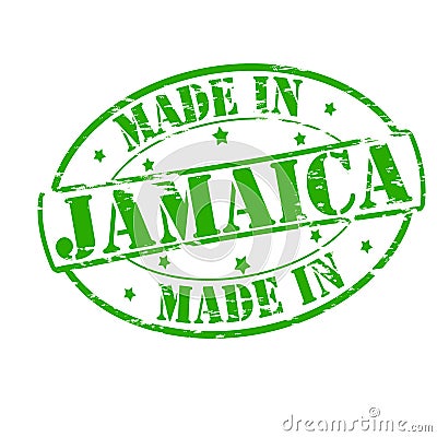 Made in Jamaica Cartoon Illustration