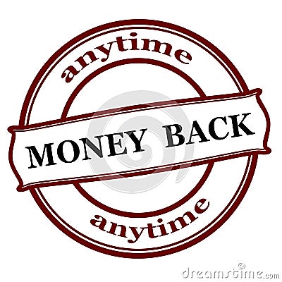 Money back anytime Cartoon Illustration