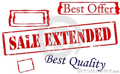 Sale extended Cartoon Illustration