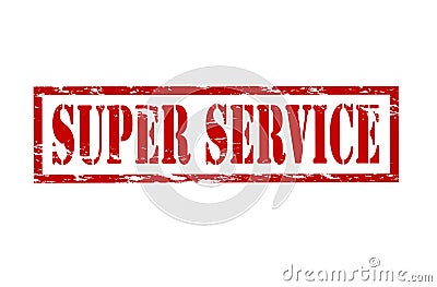 Super service Cartoon Illustration