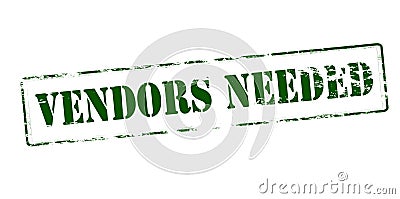 Vendors needed Cartoon Illustration