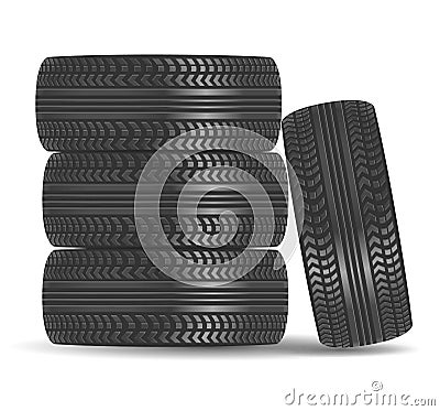 Rubber tire icon Vector Illustration