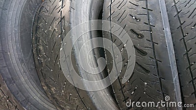 Rubber Truck Car and Tractor Tyres Stock Photo