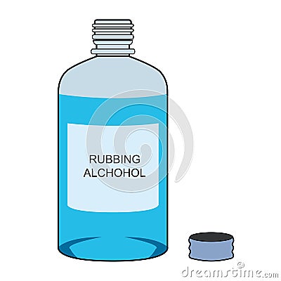 Rubbing Alcohol Vector Vector Illustration