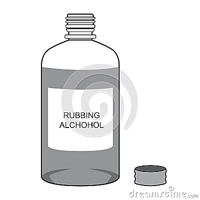 Rubbing Alcohol Vector Vector Illustration