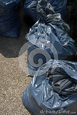 Rubbish bags Stock Photo
