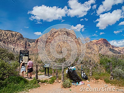 Rubbish in the First Creek Trailhead due to Pandemic Editorial Stock Photo