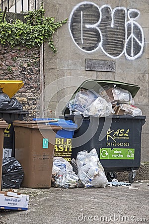 Rubbish and Recycling Editorial Stock Photo