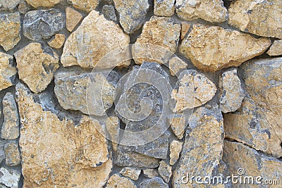 Rubble stone wall Stock Photo