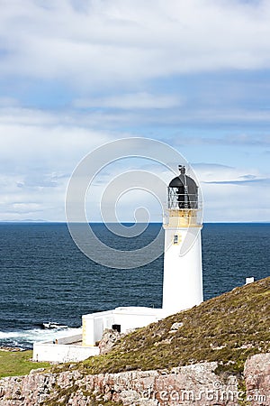 Rubha Reidh Lighthouse, Highlands, Scotland Stock Photo