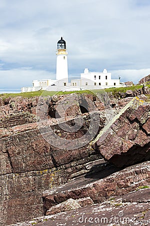 Rubha Reidh Lighthouse, Highlands, Scotland Stock Photo