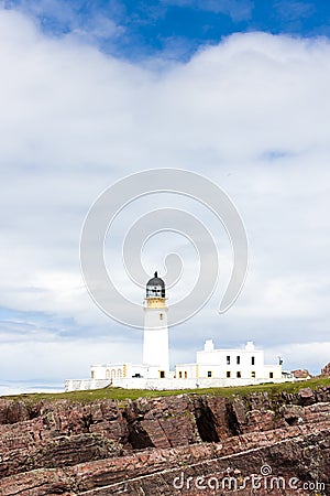 Rubha Reidh Lighthouse, Highlands, Scotland Stock Photo