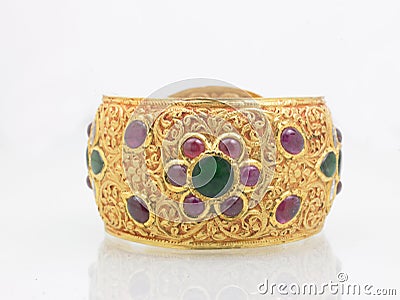 Rubies ring Stock Photo