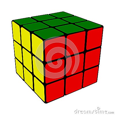 Rubik cube Editorial Stock Photo