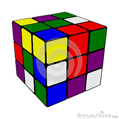 Rubik cube Editorial Stock Photo