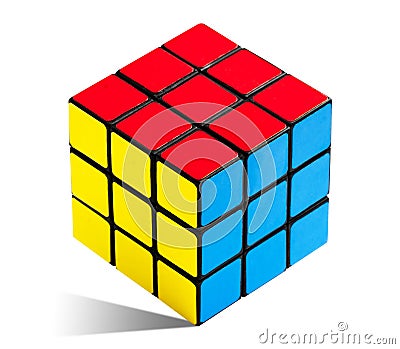 Rubik s Rubiks Cube Solved Editorial Stock Photo