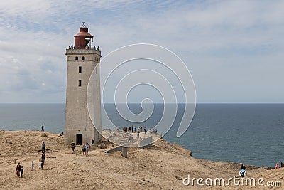 Rubjerg Knude Lighthouse, Denmark Editorial Stock Photo