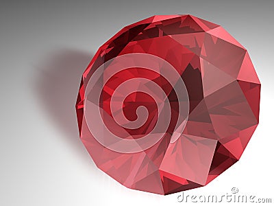 Ruby gemstone Stock Photo