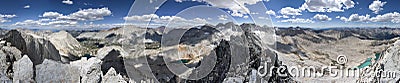 Ruby Peak Summit Panorama Stock Photo