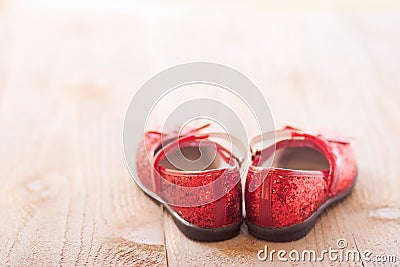 Ruby slippers Stock Photo