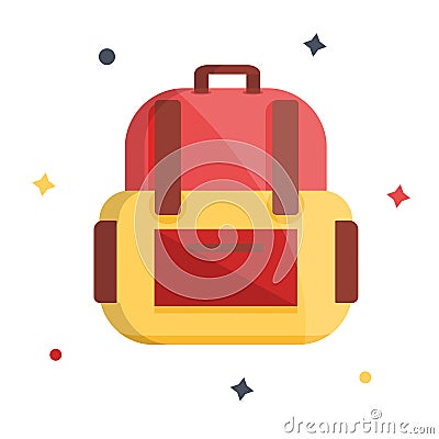 Rucksack, knapsack, haversack Vector Illustration