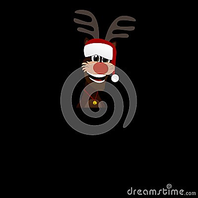 Christmas time with Rudolf the red nose reindeer Stock Photo