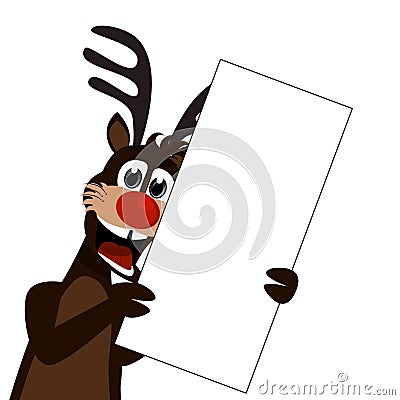 Christmas time with Rudolf the red nose reindeer Stock Photo