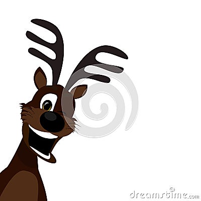 Rudolf the black nose reindeer Stock Photo