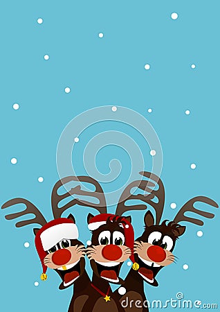 Rudolf the red nose reindeer Stock Photo