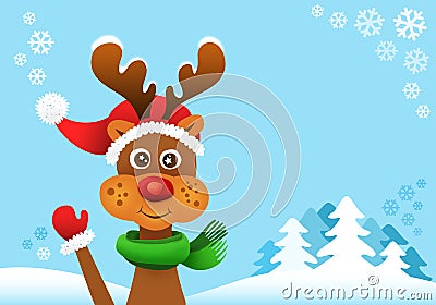 Rudolf the red nosed reindeer Stock Photo