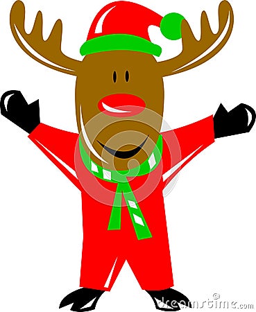 Rudolph Red Nosed Reindeer Stock Photo