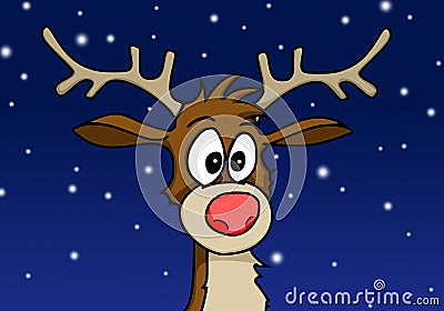 Rudolph the reindeer Stock Photo