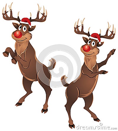 Rudolph The Reindeer Dancing Stock Photo