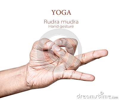 Rudra mudra Stock Photo