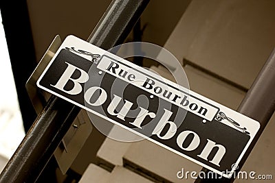 Rue Bourbon Stock Photo