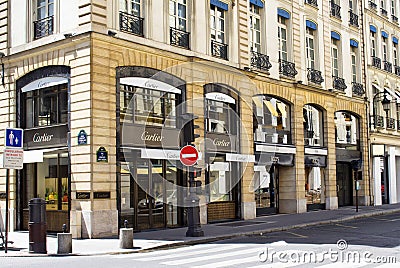 Rue Saint Honore Editorial Stock Photo